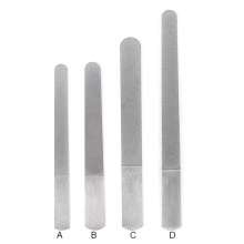 Professional Double Side Stainless Steel Reusable  Manicure Nail Metal File